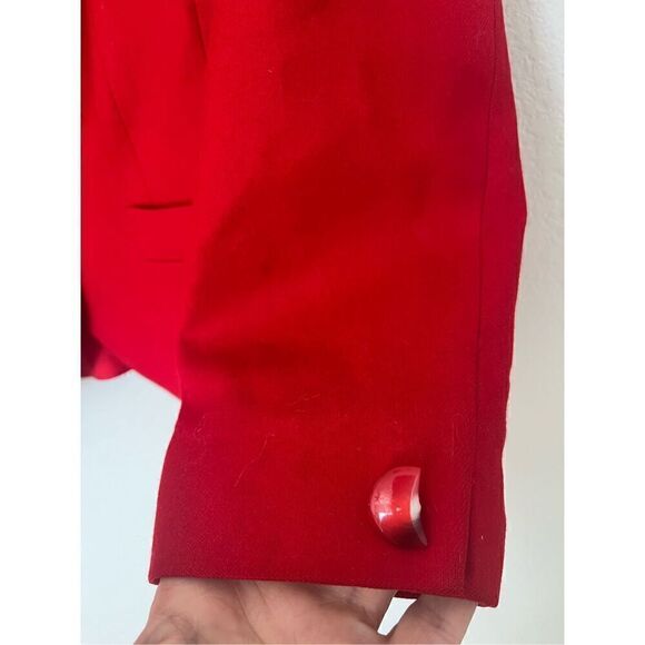 Pendleton 100% Virgin Wool Red Blazer Vintage - Picture 5 of 7
